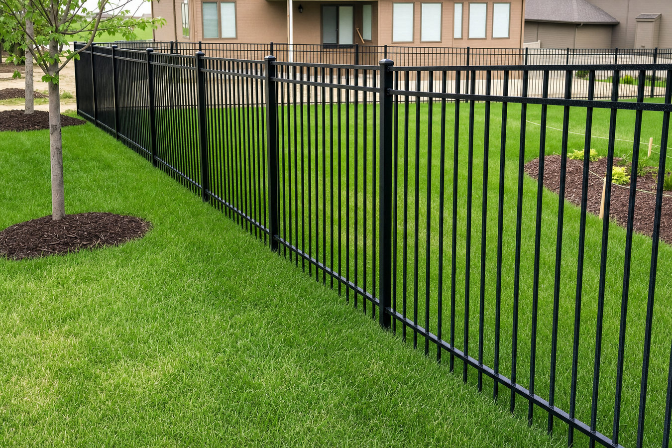Aluminum fence installation in Santa Rosa, CA