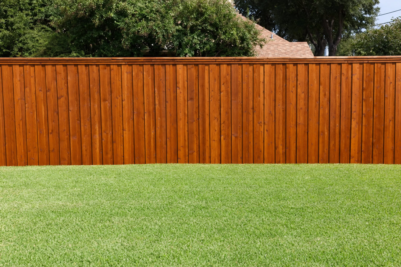 Fence staining and sealing