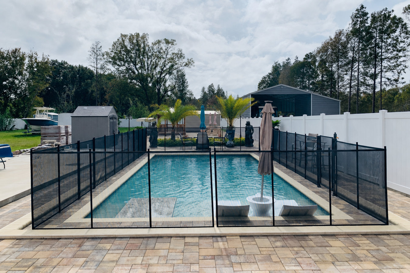 Pool fence installation