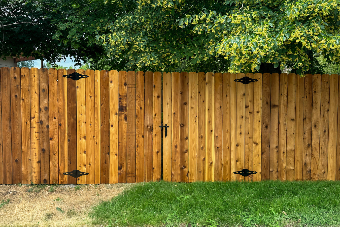 Privacy fence installation